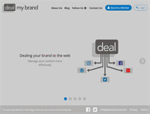 Tablet Screenshot of dealmybrand.com